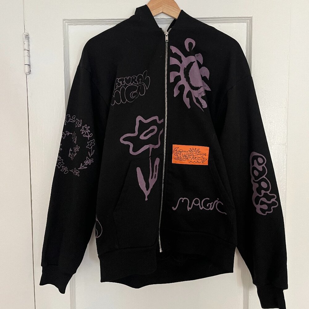 Extra Vitamins "Magic Earth" Printed Heavyweight Zip-Up Hoodie